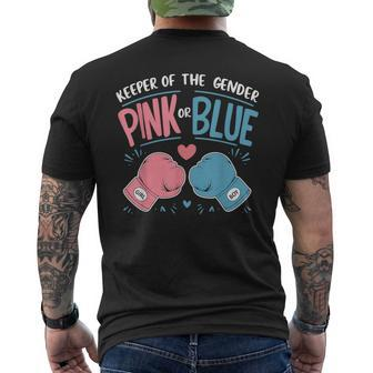 Gender Reveal Party Keeper Of Gender Boxing Men's T-shirt Back Print - Monsterry DE
