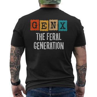Generation X Gen Xer Gen X The Feral Generation Men's T-shirt Back Print - Monsterry CA