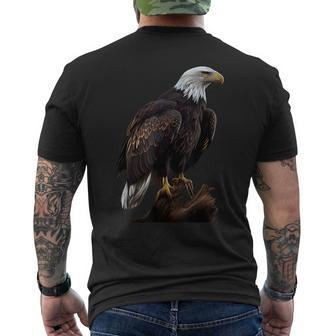 Genuine Eagle Sea Eagle Bald Eagle Polygon Eagle T-Shirt mit Rückendruck - Seseable