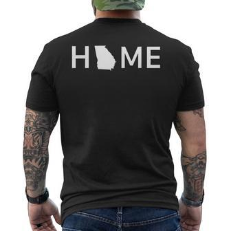 Georgia Home Love US State Pride Outline Silhouette Men's T-shirt Back Print - Monsterry DE