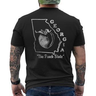 Georgia State Georgia Peach State Georgia Home Men's T-shirt Back Print - Monsterry UK