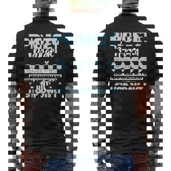 Gerente De Proyecto Nadie Sabe Lo Que Hago Gerente De Proyecto Camiseta Hombre Estampado Espalda - Regaloses