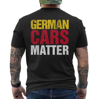 German Cars Matter Men's T-shirt Back Print - Monsterry