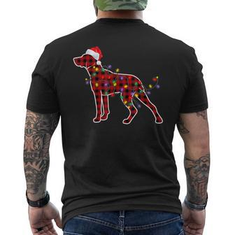 German Shorthaired Pointer Dog Christmas Pajamas Xmas Men Mens Back Print T-shirt - Thegiftio UK