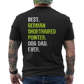 German Shorthaired Pointer Dog Dad Dog Lovers Mens Back Print T-shirt | Mazezy