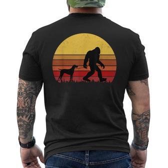 German Shorthaired Pointer Retro Dog Men's T-shirt Back Print - Monsterry UK