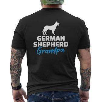 German Shepherd Grandpa Pet Lover Mens Back Print T-shirt | Mazezy