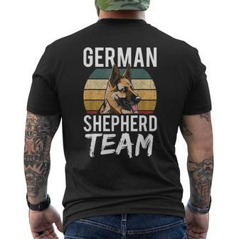 German Shepherd Team Puppy Breed Dog Lover Men's T-shirt Back Print - Thegiftio UK