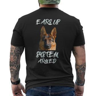 German Shepherd Three Things You Dont Mess With Mens Back Print T-shirt - Seseable