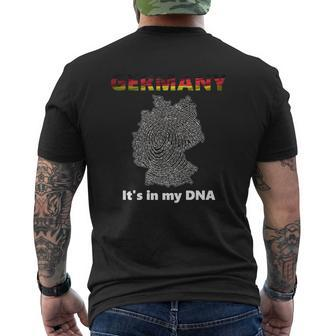 Germany It's In My Dna Heritage Pride Shirt White Letter Mens Back Print T-shirt - Thegiftio UK