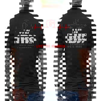 Gibbs Surname Family Last Name Team Gibbs Lifetime Member Men's T-shirt Back Print - Seseable