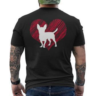 For Chihuahua Dog Lover Owner Parent Men's T-shirt Back Print | Mazezy