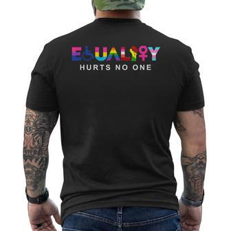 Equality Hurts No One Lgbt Equality Gay Mens Back Print T-shirt - Thegiftio UK