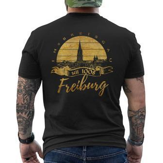 Souvenir In Breisgau Freiburg T-Shirt mit Rückendruck - Seseable