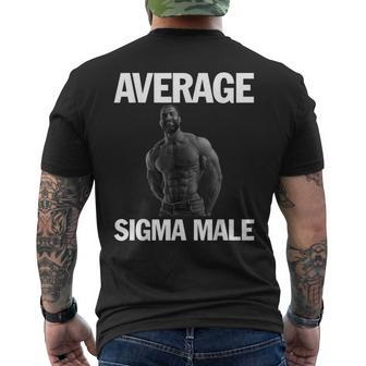 Gigachad Average Sigma Male Men's T-shirt Back Print - Monsterry UK