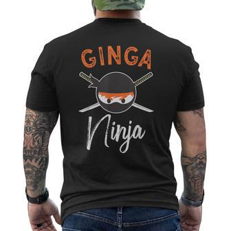 Ginga Ninja Redhead Ninja Lover Ginger Men's T-shirt Back Print - Monsterry