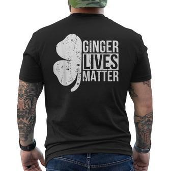 Ginger Lives Matter Saint Patrick Day Men's T-shirt Back Print - Seseable