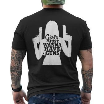 Girls Just Wanna Have Guns Female Sport Shooters Men's T-shirt Back Print - Monsterry UK