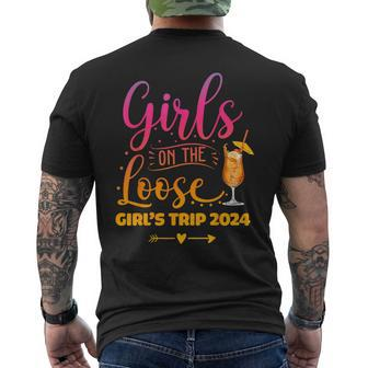 Girls On The Loose Tie Dye Girls Weekend Trip 2024 Men's T-shirt Back Print | Mazezy