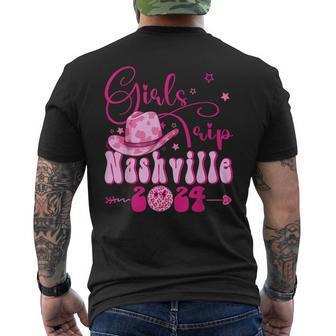 Girls Trip Nashville 2024 Girls Weekend Nashville Birthday Men's T-shirt Back Print - Seseable