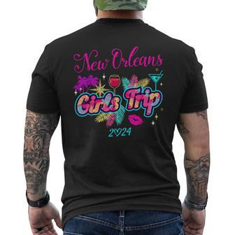Girls Trip New Orleans 2024 Girls Weekend Birthday Squad Men's T-shirt Back Print | Mazezy DE