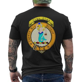 Glas Clan Scottish Crest Men's T-shirt Back Print - Seseable