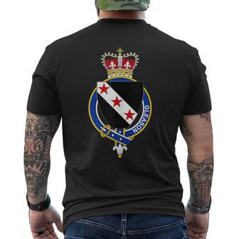 Gleason Coat Of Arms Family Crest Men's T-shirt Back Print - Monsterry CA