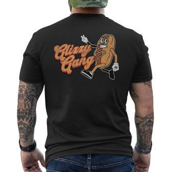Glizzy Gang Hotdog Vintage Retro Men's T-shirt Back Print - Monsterry