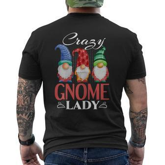 Gnome Garden Gnome Lover Crazy Gnome Lady Men's T-shirt Back Print - Seseable