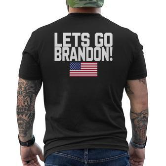 Lets Go Brandon T Marine Veteran James Kilcer Mens Back Print T-shirt | Mazezy