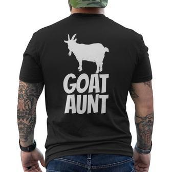 Goat Aunt Goa For Goat Lovers Men's T-shirt Back Print | Mazezy