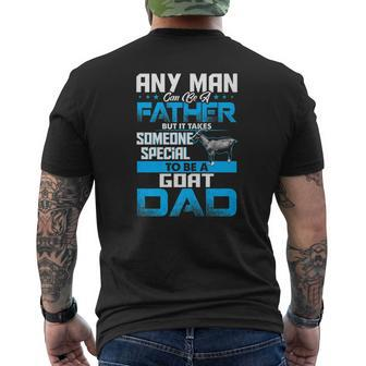 Goat Dad Animal Lovers Fathers Day Gif Mens Back Print T-shirt - Thegiftio UK
