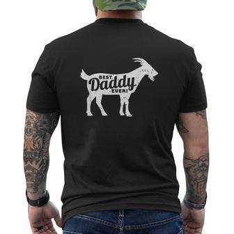 Goat Daddy Dad Farm Lover Mens Back Print T-shirt - Thegiftio UK