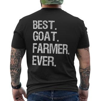 Goat Farmer Best Ever Goat Farming Men's T-shirt Back Print - Monsterry DE