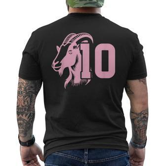 Goat Miami Mvp 10 Greatest Of All Time Men's T-shirt Back Print - Monsterry DE