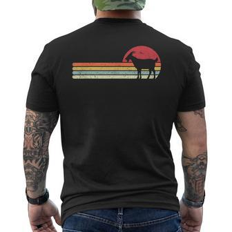 Goat Retro Style Men's T-shirt Back Print - Seseable