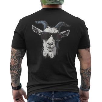 Goat Sunglasses Graphic Men's T-shirt Back Print - Monsterry CA