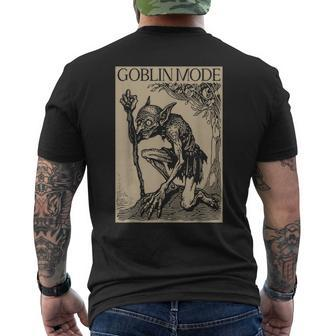 Goblin Mode Goblincore Fairycore Medieval Grunge Aesthetic Men's T-shirt Back Print - Thegiftio UK