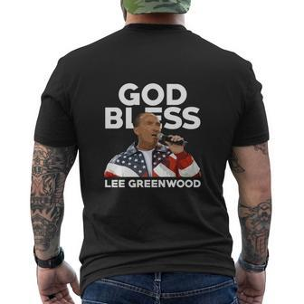 God Bless Lee Greenwood Country Music Singer Usa Legend Mens Back Print T-shirt - Thegiftio UK