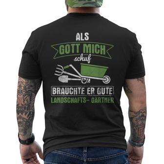 God Brauchte Good Landscaper Galabau T-Shirt mit Rückendruck - Geschenkecke