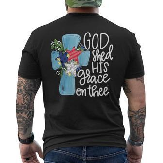 God Shed His Grace On Thee Men's T-shirt Back Print - Monsterry