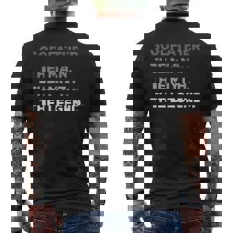 Godfather The Man The Myth The Legend Men's T-shirt Back Print - Thegiftio UK