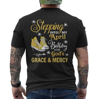 With God's Grace & Mercy Men's T-shirt Back Print | Mazezy