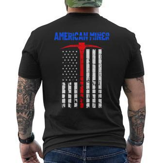 Gold Miner Proud American Miner Coal Gold Lovers Men's T-shirt Back Print - Monsterry DE