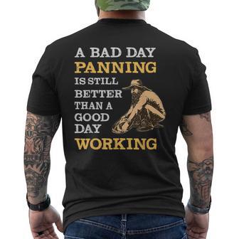 Gold Prospecting Men's T-shirt Back Print - Monsterry