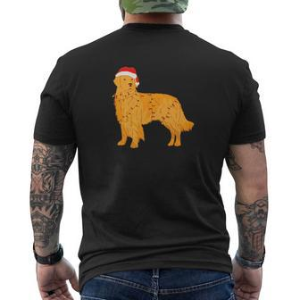 Golden Retriever Christmas Kids Dog Clothing Mens Back Print T-shirt - Thegiftio UK