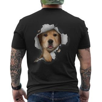 Golden Retriever Golden Dog Lover Dog Owner Dog Men's T-shirt Back Print - Seseable