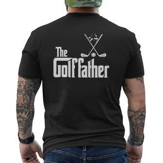 The Golffather Golf Father Golfing Father's Day Mens Back Print T-shirt | Mazezy