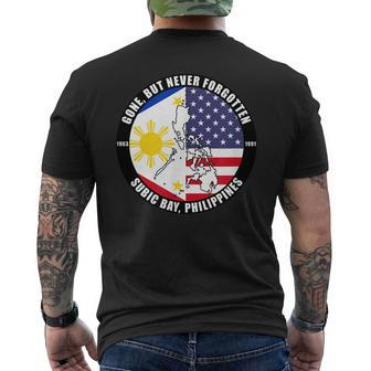 Gone But Never Forgotten Subic Bay Philippines Veteran Mens Back Print T-shirt - Thegiftio