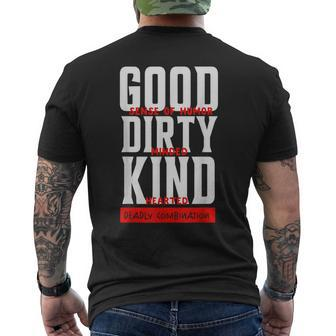 Good Sense Of Humor Dirty Minded Kind Hearted Men's T-shirt Back Print - Monsterry